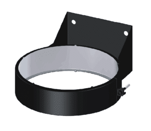 Dinak DW Design 6" (150mm) Black Flat Wall Support