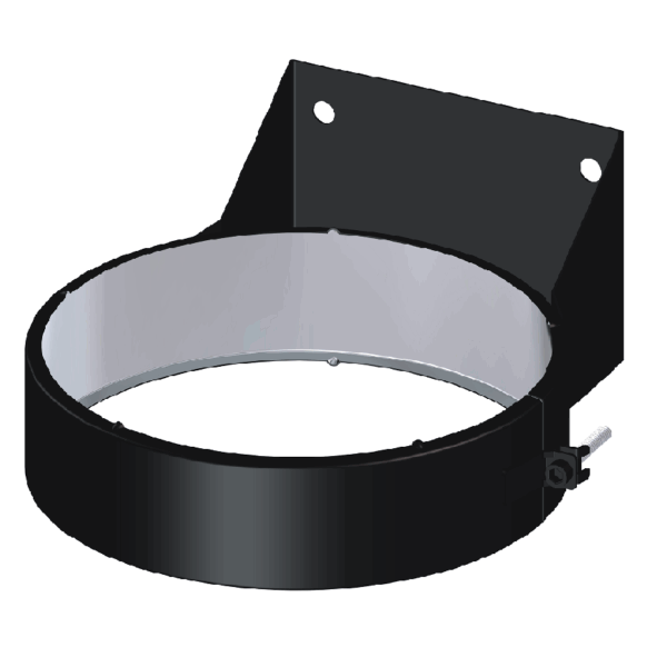 Dinak DW Design 6" (150mm) Black Flat Wall Support