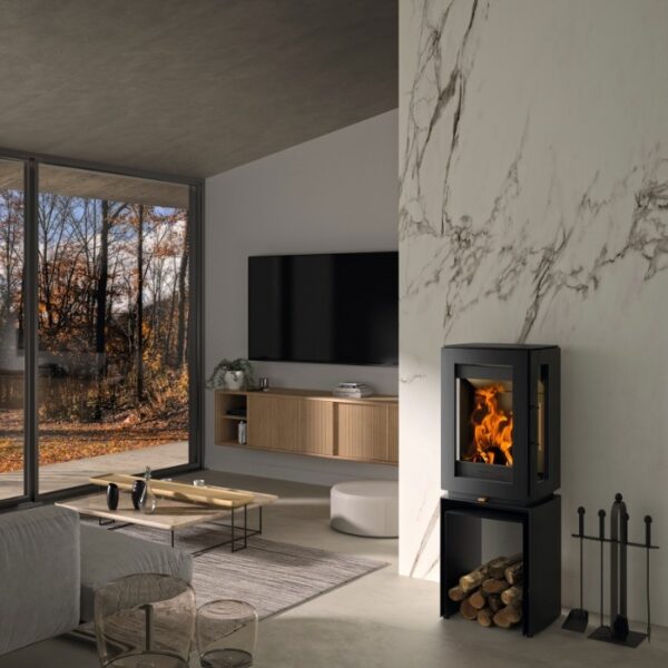 Hergom Glow Wood Burning Stove Logstore Two