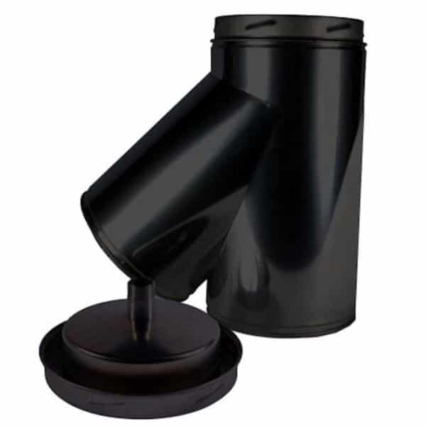 125mm Internal Diameter ICID Plus 45 Degree Elbow - Matt Black