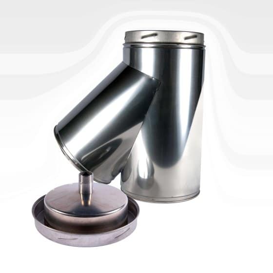 125mm Internal Diameter ICID Plus 135 Degree Tee With Drain Cap