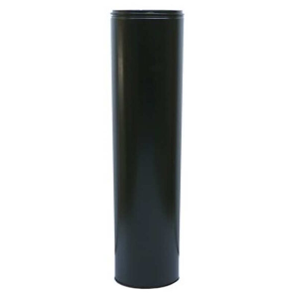 125mm Internal Diameter ICID Plus 1460mm Pipe and Locking Band - Matt Black