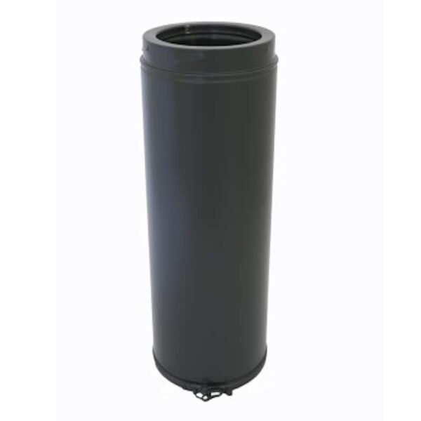 125mm Internal Diameter ICID Plus 460mm Pipe and Locking Band - Matt Black