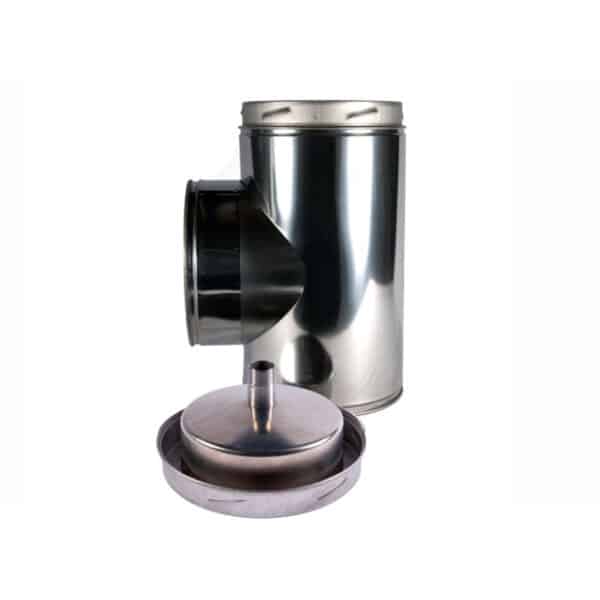 125mm Internal Diameter ICID Plus 90 Degree Tee With Drain Cap