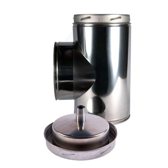 125mm Internal Diameter ICID Plus 90 Degree Tee With Drain Cap