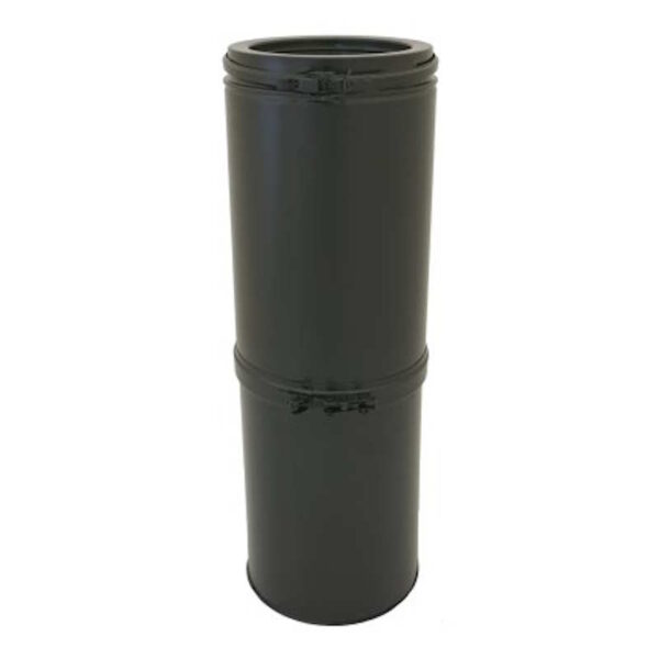 125mm Internal Diameter ICID Plus Adjustable Pipe 585mm To 885mm - Matt Black