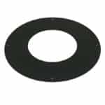 125mm Internal Diameter ICID Plus Bungalow Round Fire Stop - One Piece - Black