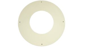 125mm Internal Diameter ICID Plus Bungalow Round Fire Stop - one Piece - White