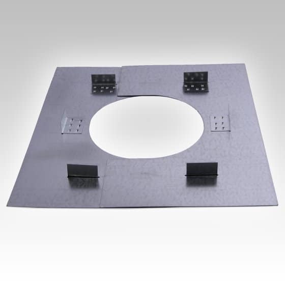 125mm Internal Diameter ICID Plus Fire Stop Plate - Two Piece - Non Combustible Floor