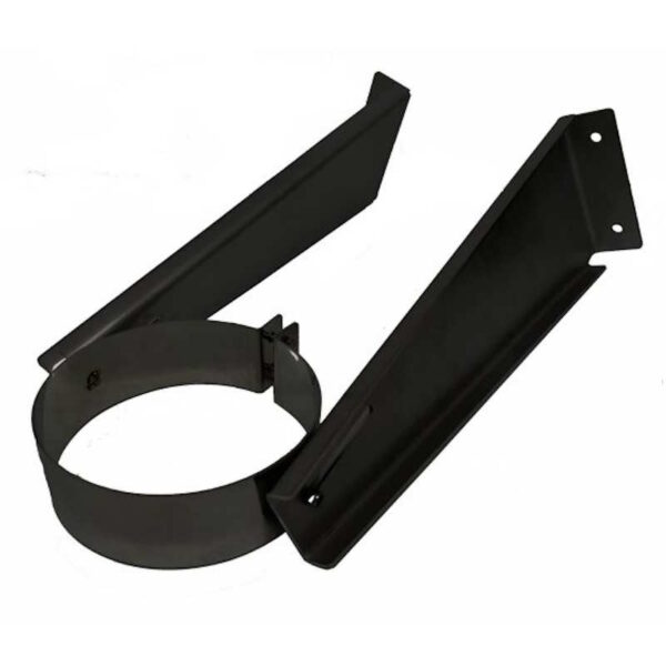 125mm Internal Diameter ICID Plus Retrofit Wall Support (200-375mm) Matt Black