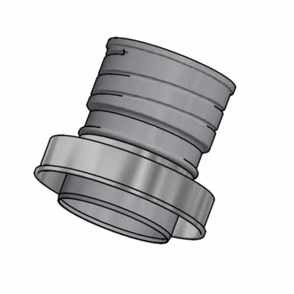 125mm Internal Diameter ICID Plus Screw On Adaptor To Flexible