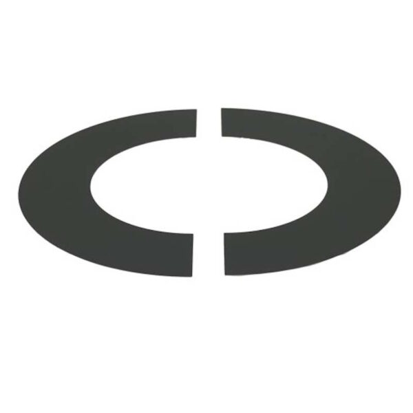 125mm Internal Diameter ICID Plus Two Piece Trim Collar 35-45 Degrees - Black