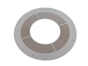 125mm Internal Diameter ICID Plus Ventilated Round Fire Stop - One Piece - White