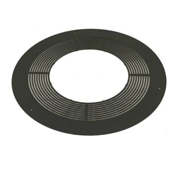 125mm Internal Diameter ICID Plus Ventilated Round Fire Stop - one Piece - Black