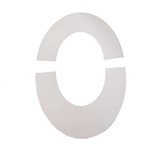 150mm Internal Diameter ICID Plus 135 Degree Trim Collar (Two piece) - White