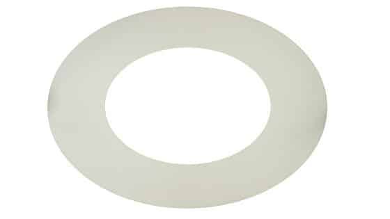 150mm Internal Diameter ICID Plus One Piece 135 Degree Trim Collar - White
