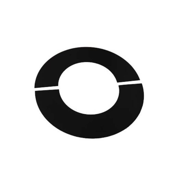 90° Trim Collar Two Piece For 125mm Internal Diameter ICID Plus - Matt Black