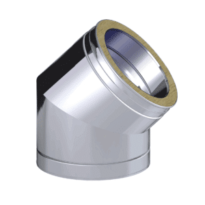 Dinak DW Design 6" (150mm) Stainless Steel 45 Degree Elbow