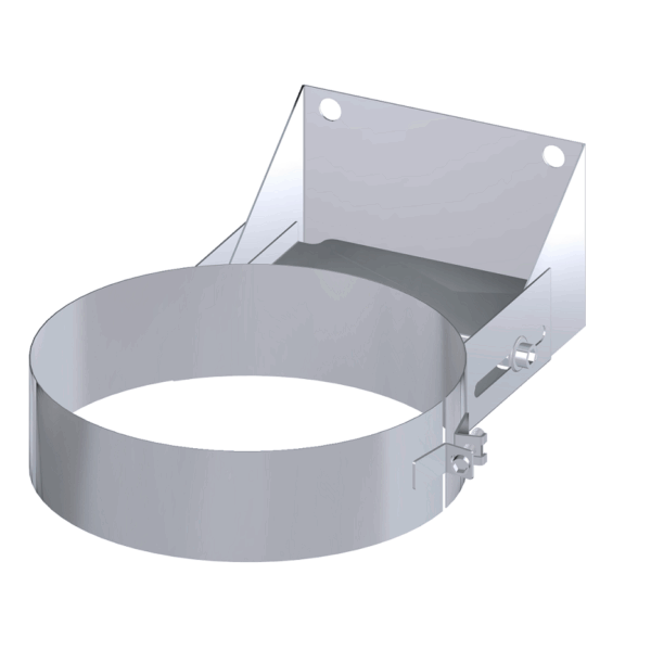 Dinak DW Design 6" (150mm) Stainless Steel Flat Adjustable Wall Support 70-120mm