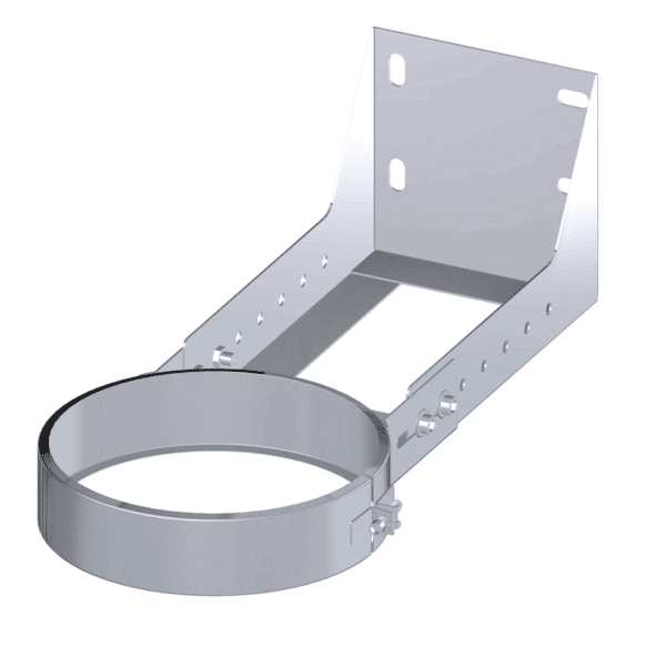 Dinak DW Design 6" (150mm) Stainless Steel Flat Cuttable Wall Support 100-250mm