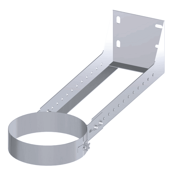 Dinak DW Design 6" (150mm) Stainless Steel Flat Cuttable Wall Support 250-430mm