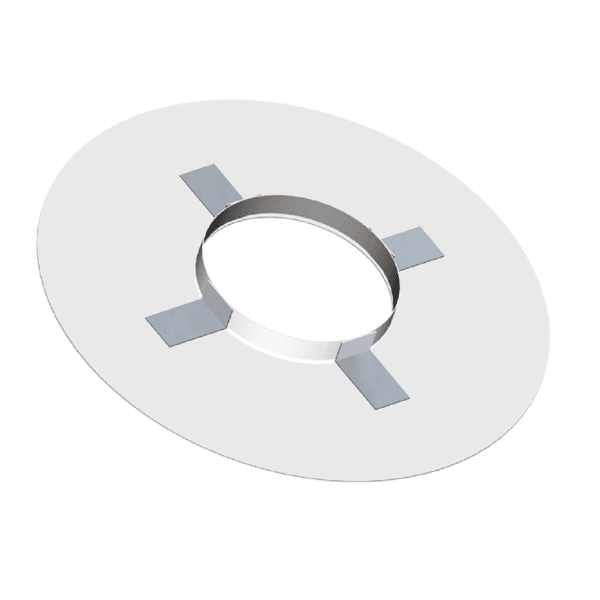 Dinak DW Design 5" (130mm) Stainless Steel Flat Finishing Plate With Magnets