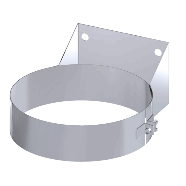 Dinak DW Design 6" (150mm) Stainless Steel Flat Wall Support