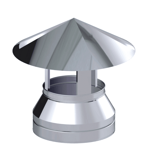 Dinak DW Design 6" (150mm) Stainless Steel Raincap
