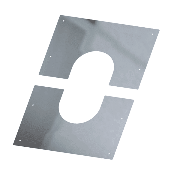 Dinak DW Design 6" (150mm) Stainless Steel Squared Wall Finishing Plate 30/45 Degrees