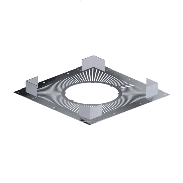 Dinak DW Design 5" (130mm) Ventilated Firestop Plate G60 Stainless Steel