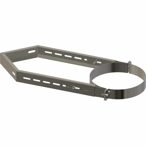 TW Pro Stainless Steel 5" (125mm) Wall Support Corner 270mm To 520mm