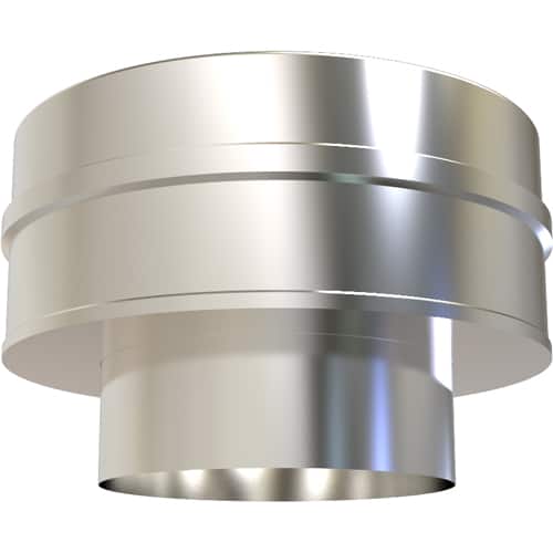 TW Pro Stainless Steel Flat Increasing Adaptor 5" To 6" (125mm To 150mm)