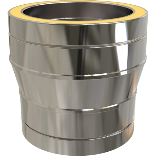 TW Pro Stainless Steel Twin Wall To Twin Wall Increaser 6" To 7" (150mm To 175mm)