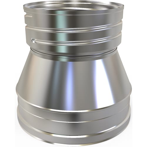 TW Pro Stainless Steel Twin Wall to Flex Adaptor 6" (150mm)