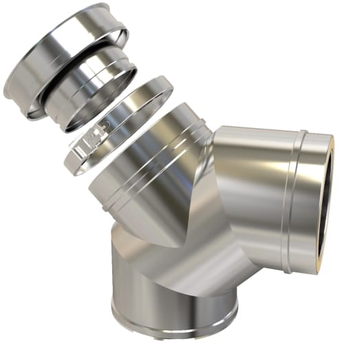 TW Pro Stainless Steel 5" (125mm) 90 Degree Bend Inspection