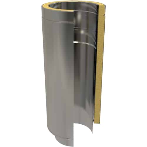 TW Pro Stainless Steel 5" (125mm) Connecting Pipe Starter Length 500mm