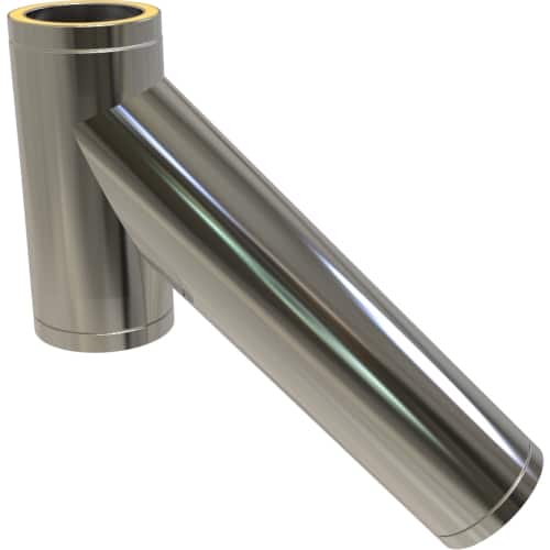 TW Pro Stainless Steel 5" (125mm) Long 135 Degree Tee