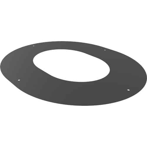 TW Pro Matt Black 6" (150mm) 1Pc Round Finishing Plate 90 Degrees