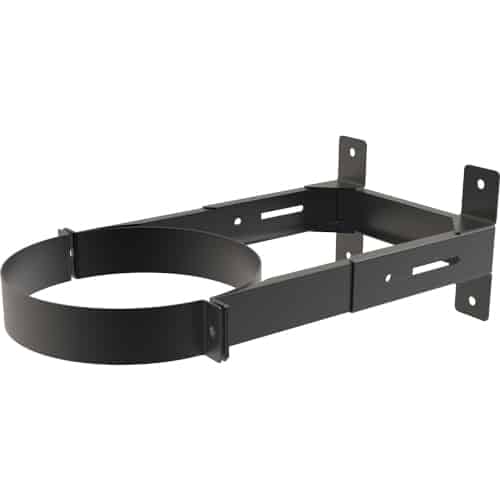 TW Pro Matt Black 6" (150mm) Wall Support 130mm To 210mm