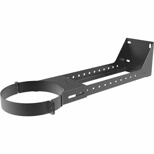 TW Pro Matt Black 6" (150mm) Wall Support 210mm To 420mm