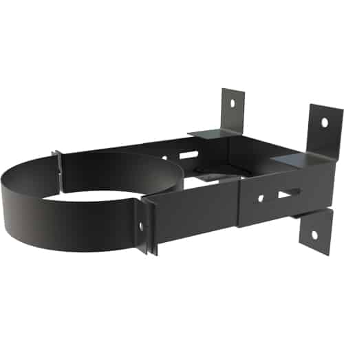 TW Pro Matt Black 6" (150mm) Wall Support 80mm To 130mm