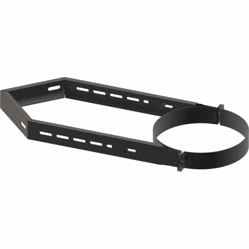 TW Pro Matt Black 6" (150mm) Wall Support Corner 270mm To 520mm