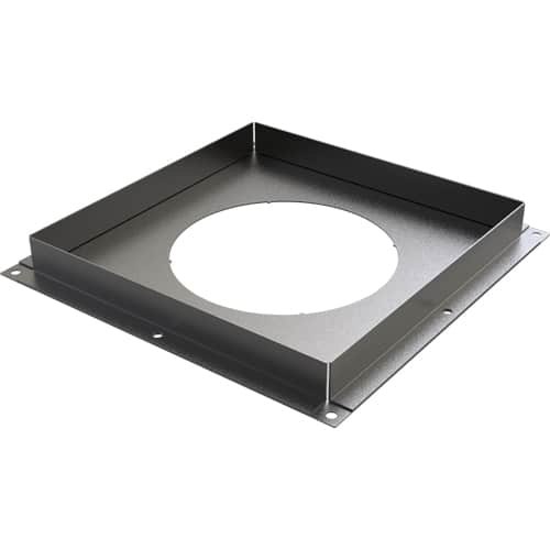 TW Pro Matt Black 6" (150mm) Firestop Plate