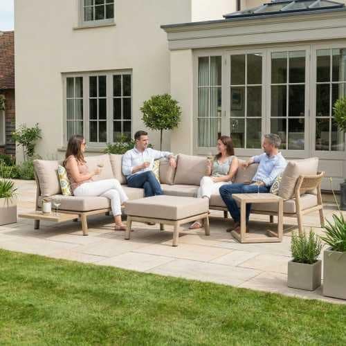 Nova - Eleanor Left Hand Platform Corner Sofa Lounging Set