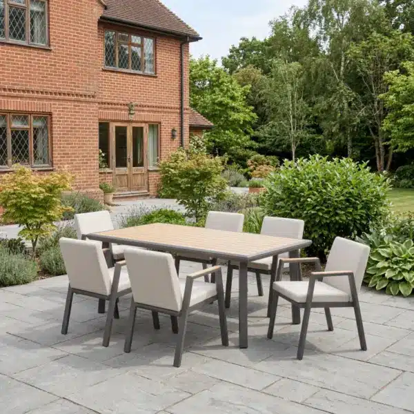 Nova - Hunter 6 Seat Dining Set - 1.8 x 1.1m Rectangular Table