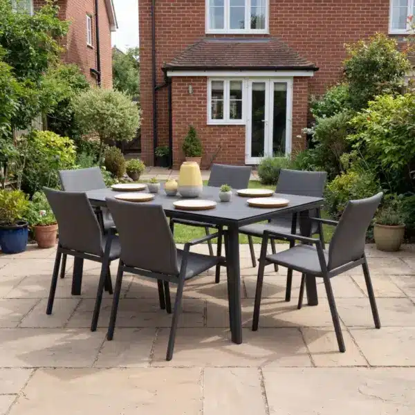 Nova - Phoenix 6 Seat Dining Set - 1.5m x 1.0m Rectangular Table