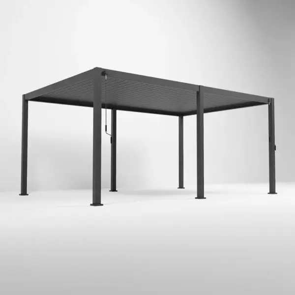 Nova - Titan Freestanding Aluminium Pergola - 5.3m x 3.6m Rectangular - Grey