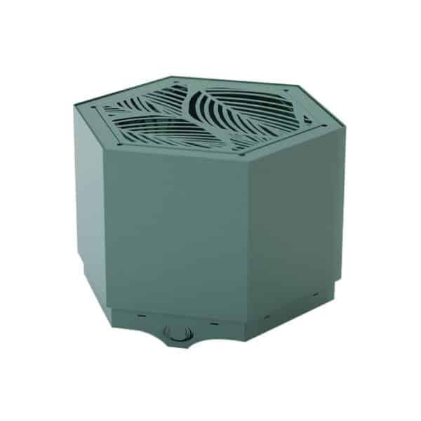 Pollen Hex Large Green Smokeless Fire Pit