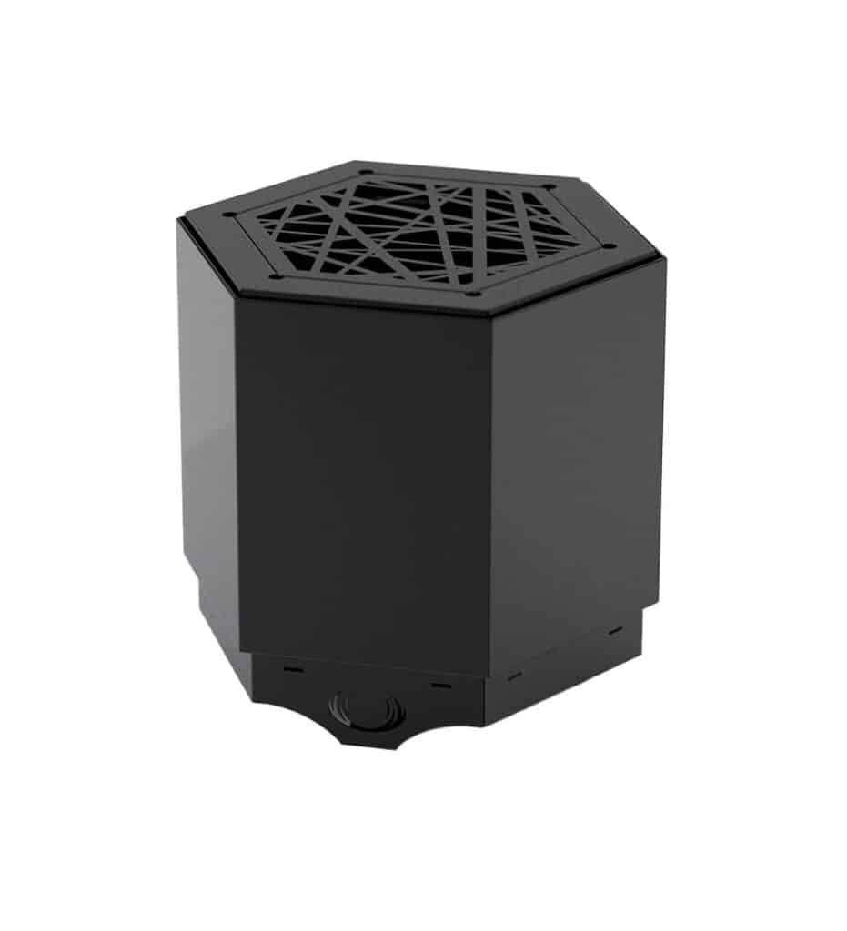 Pollen Hex Small Black Smokeless Fire Pit (2)