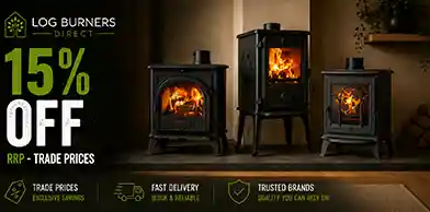 15% off wood burners